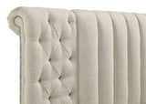 Sonya Ivory 4-piece Upholstered Eastern King Bedroom Set - Ornate Home