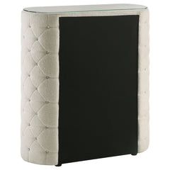 Sonya Ivory 5-drawer Upholstered Bedroom Chest of Drawers - Ornate Home
