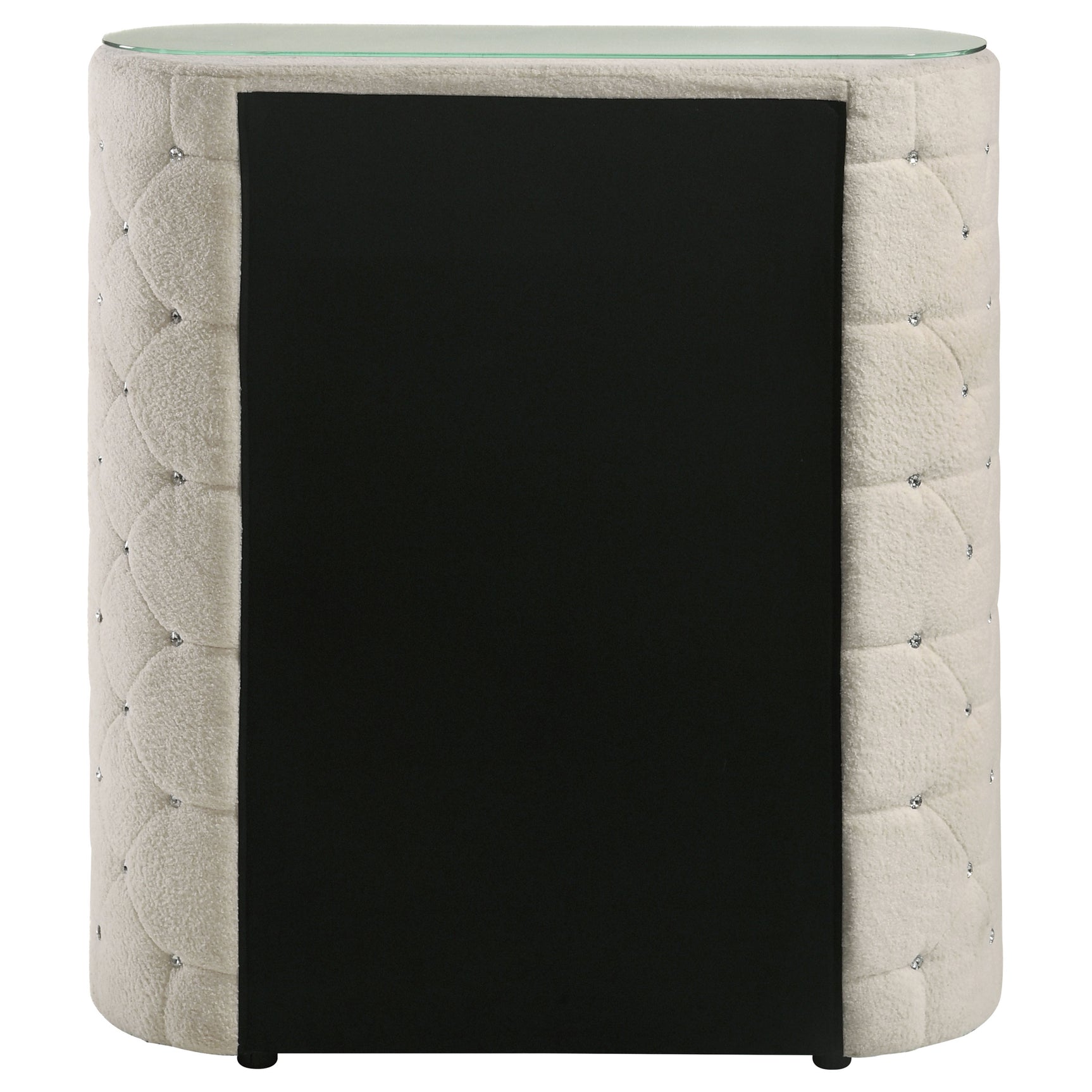 Sonya Ivory 5-drawer Upholstered Bedroom Chest of Drawers - Ornate Home