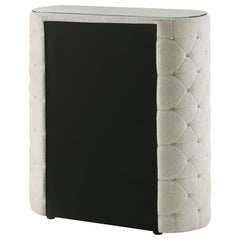 Sonya Ivory 5-drawer Upholstered Bedroom Chest of Drawers - Ornate Home