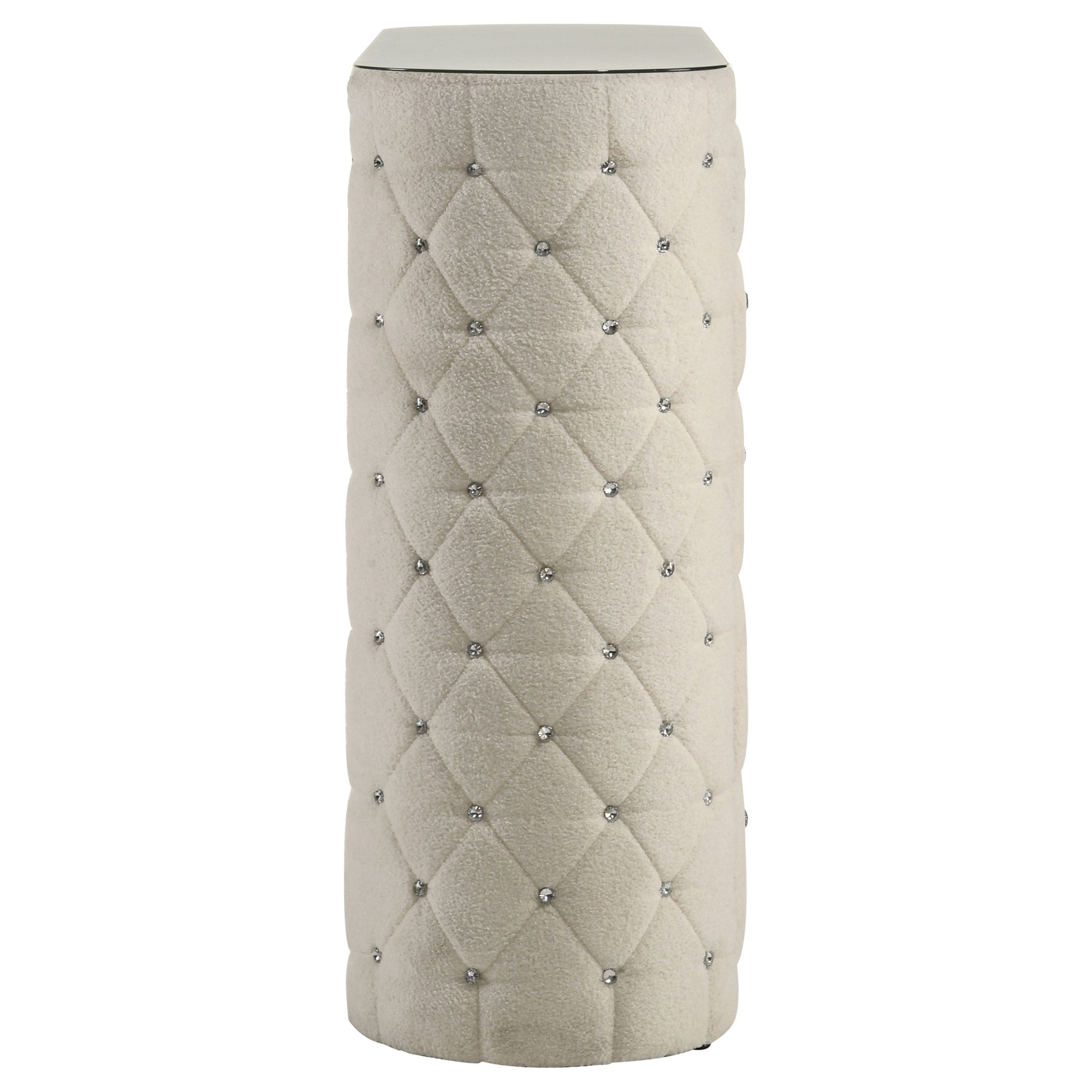 Sonya Ivory 5-drawer Upholstered Bedroom Chest of Drawers - Ornate Home