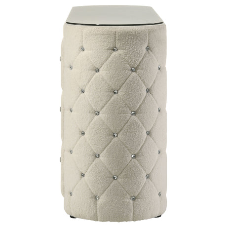 Sonya Ivory 6-drawer Upholstered Bedroom Dresser - Ornate Home