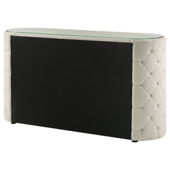 Sonya Ivory 6-drawer Upholstered Bedroom Dresser - Ornate Home