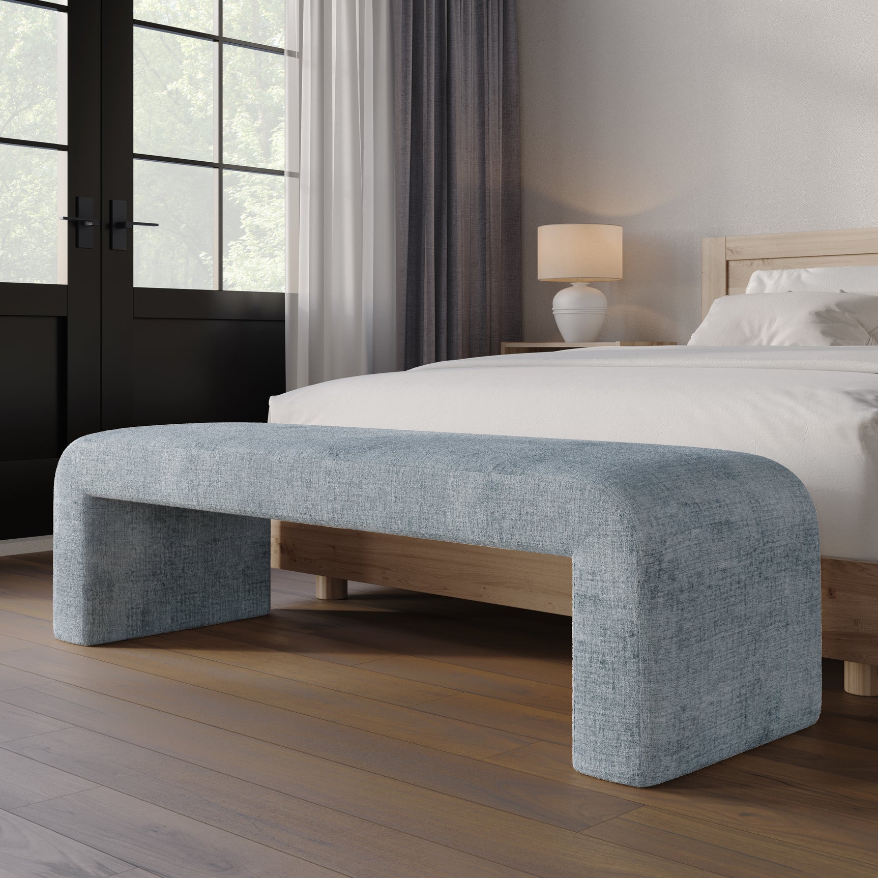 Sophia Blue Large Bench - Ornate Home