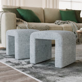 Sophia Blue Petite Bench (Set of 2) - Ornate Home
