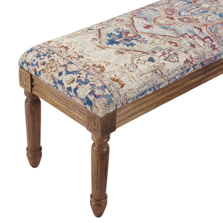 Sophia Brown/Cream Bench - Ornate Home