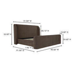 Sophia Brown King Storage Bed - Ornate Home