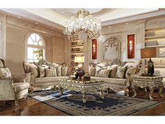 Sophia Champagne 3pc Living Room Set  / HD-04-SSET3 - Ornate Home