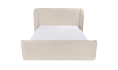 Sophia Cream Chenille King Storage Bed - Ornate Home