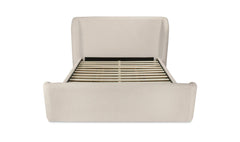 Sophia Cream Chenille King Storage Bed - Ornate Home