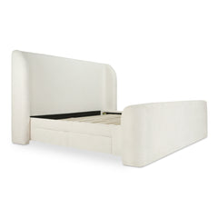 Sophia Cream King Storage Bed - Ornate Home