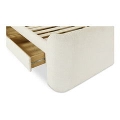 Sophia Cream King Storage Bed - Ornate Home