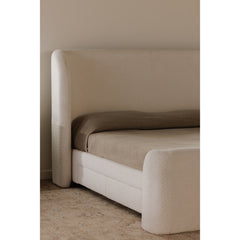 Sophia Cream King Storage Bed - Ornate Home