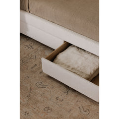 Sophia Cream King Storage Bed - Ornate Home