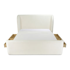 Sophia Cream Queen Storage Bed - Ornate Home
