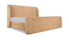 Sophia Golden Wheat Queen Storage Bed - Ornate Home