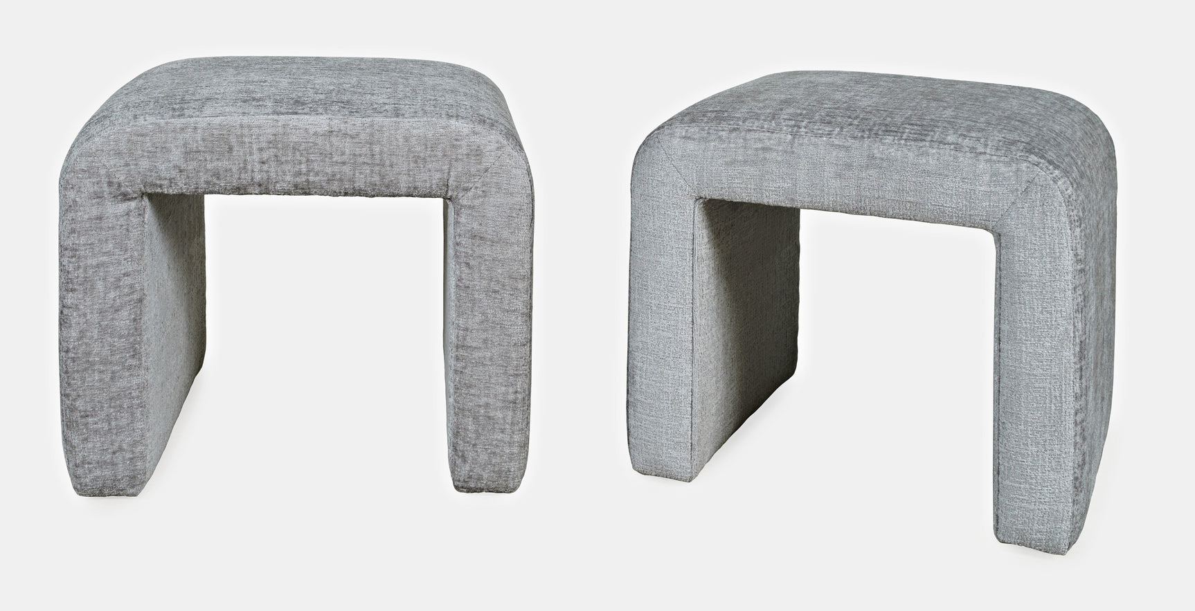 Sophia Grey Petite Bench (Set of 2) - Ornate Home