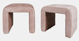 Sophia Pink Petite Bench (Set of 2) - Ornate Home
