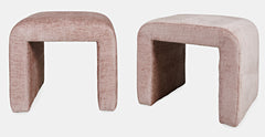 Sophia Pink Petite Bench (Set of 2) - Ornate Home