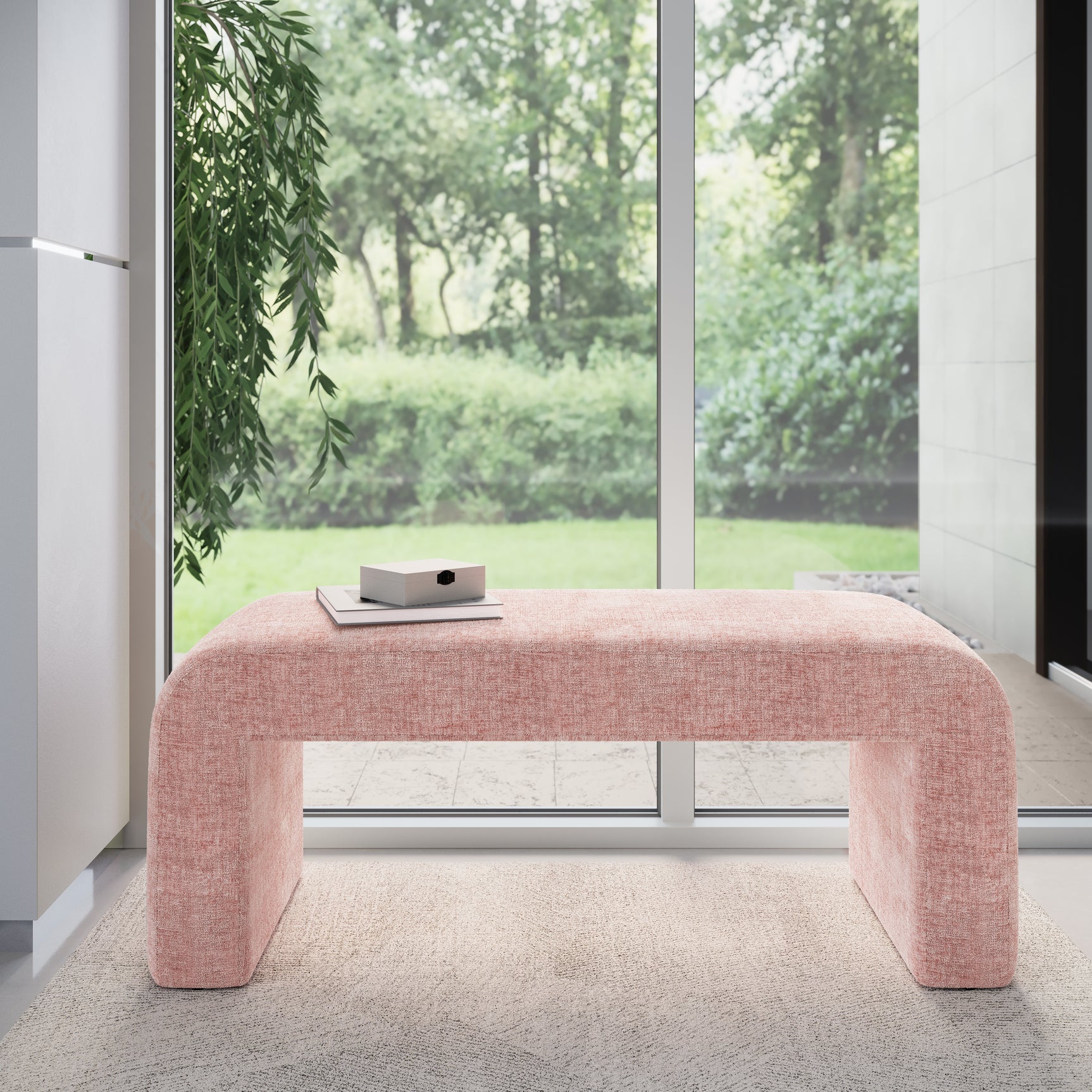 Sophia Pink Small Bench - Ornate Home