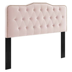 Sophia Pink Tufted Performance Velvet Twin Headboard - Ornate Home