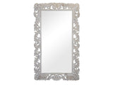 Sophia White Carved Mirror - Ornate Home