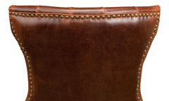 Sophie Brown Side Chair Leather (Set of 2) - Ornate Home