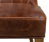 Sophie Brown Side Chair Leather (Set of 2) - Ornate Home