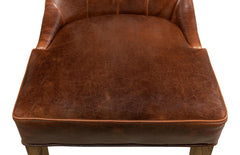 Sophie Brown Side Chair Leather (Set of 2) - Ornate Home