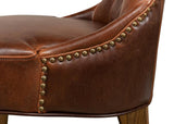 Sophie Brown Side Chair Leather (Set of 2) - Ornate Home