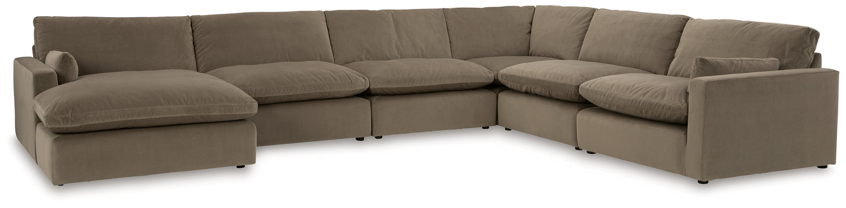 Sophie Cocoa 6-Piece Sectional with Chaise - Ornate Home