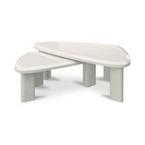 Sophie Cream Lacquer Outdoor Nesting Table Set - Ornate Home