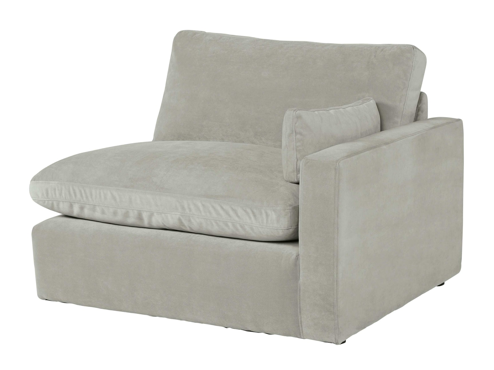 Sophie Gray Velvet Modular 2pc LAF Chaise Sectional - Ornate Home