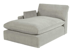 Sophie Gray Velvet Modular 2pc LAF Chaise Sectional - Ornate Home