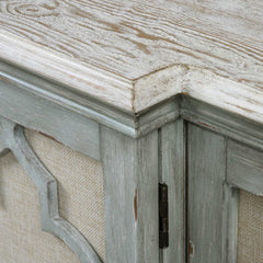 Sophie Gray/White 4 Door Cabinet - Ornate Home