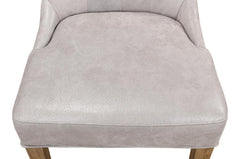 Sophie Grey Side Chair Leather (Set of 2) - Ornate Home