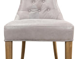 Sophie Grey Side Chair Leather (Set of 2) - Ornate Home