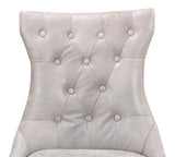Sophie Grey Side Chair Leather (Set of 2) - Ornate Home