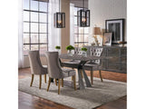 Sophie Grey Side Chair Leather (Set of 2) - Ornate Home