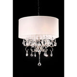 Sophy White/Chrome Ceiling Lamp - Ornate Home