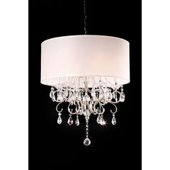 Sophy White/Chrome Ceiling Lamp - Ornate Home