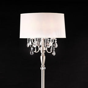 Sophy White/Chrome Floor Lamp - Ornate Home