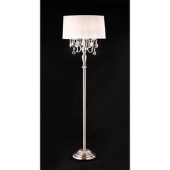 Sophy White/Chrome Floor Lamp - Ornate Home