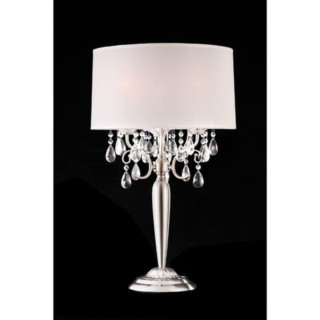 Sophy White/Chrome Table Lamp - Ornate Home