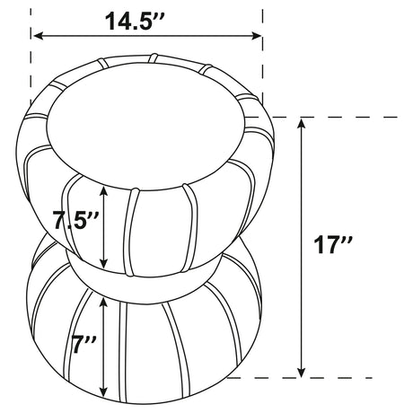 Sora Berry Ottoman - Ornate Home