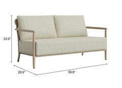 Sora Green Loveseat - Ornate Home