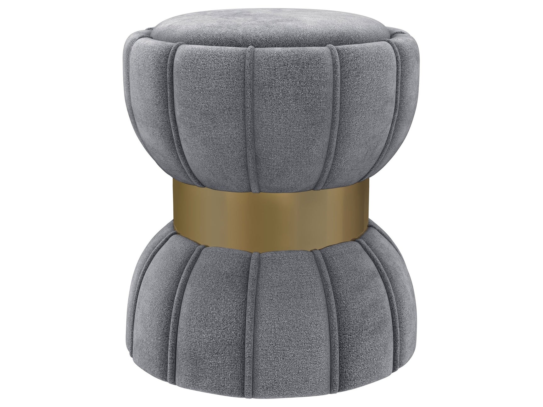 Sora Grey Ottoman - Ornate Home