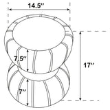 Sora Grey Ottoman - Ornate Home