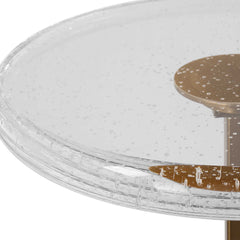 Sora White Glass Drink Table - Ornate Home