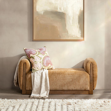 Soraya Spiced Amber Accent Bench - Ornate Home